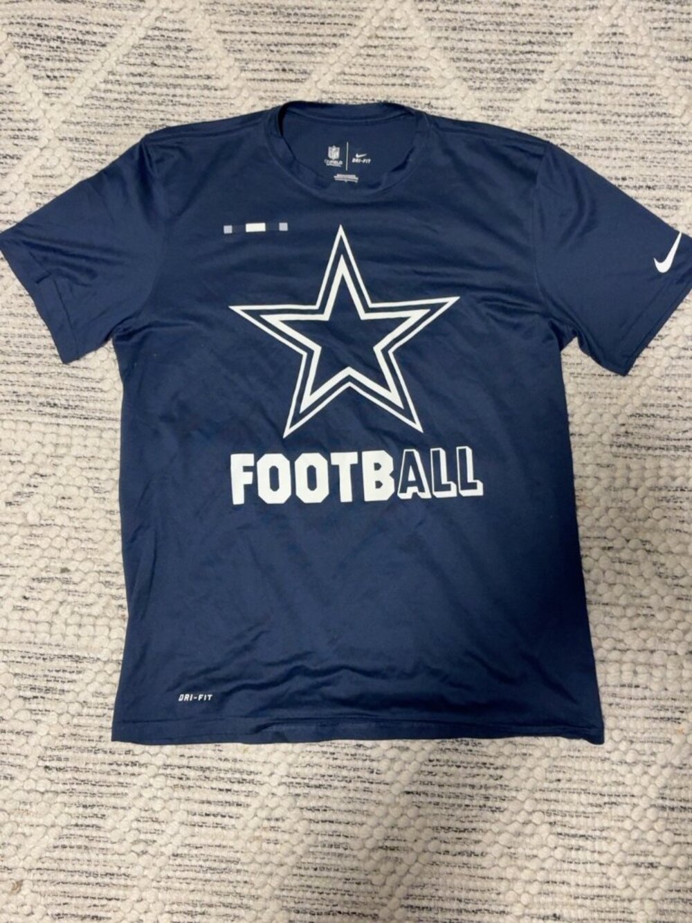 Nike Dri-FIT Navy Dallas Cowboys Football T‑Shirt